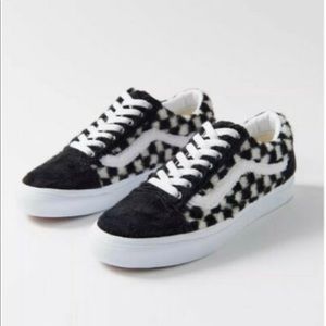 Vans Sherpa Black and White Checkered Old School (Mens6.5/Womens 8)